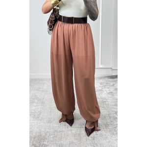 Calça Chiffon Aladdin - Doce de Leite
