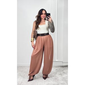 Calça Chiffon Aladdin - Doce de Leite