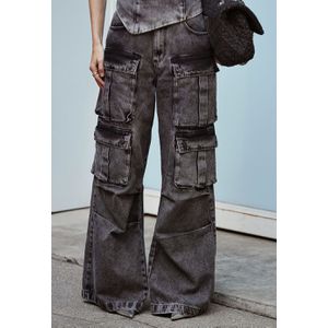 Calça Jeans Cargo Utility - Preto Estonado
