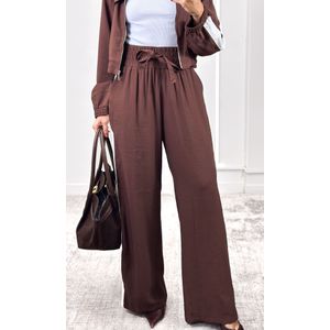 Conjunto Casaco e Calça Track - Marrom
