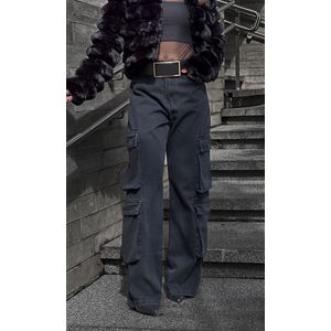 Calça Jeans Cargo Edme - Preto