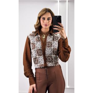 Calça Prada Flare - Marrom