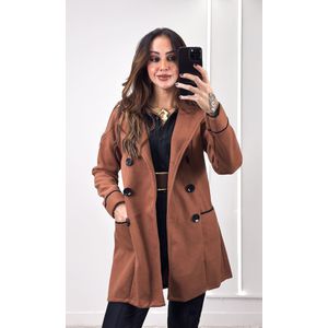 Sobretudo Lã Batida - Caramelo