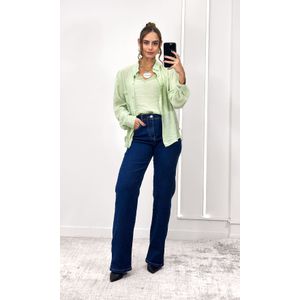 Camisa com Regata Renda - Verde Claro