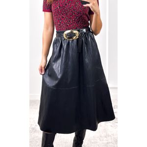 Blusa Polo Tricô Modal Leopardo - Bordô