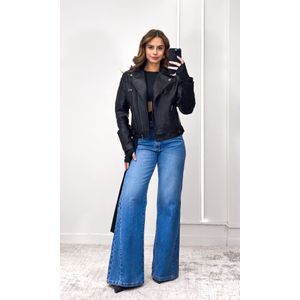 Blusa Poliamida Amarração Lateral - Preto