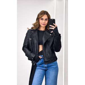 Blusa Poliamida Amarração Lateral - Preto