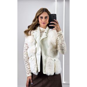 Saia Gordê Suede com Bolso - Marrom