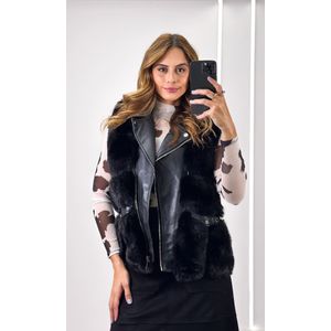 Saia Gordê Suede com Bolso - Preto