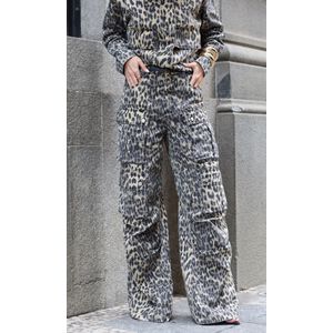 Calça Jeans Cargo Utility Onça - Bege