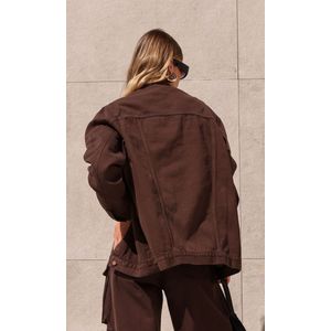 Calça Jeans Cargo Utility - Marrom