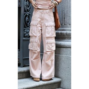 Corset Assimétrico Jeans sem alça - Rose Claro