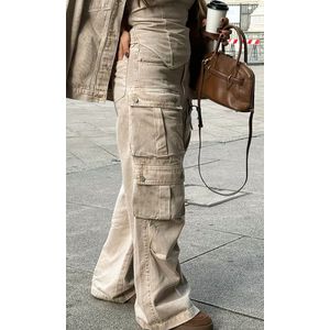 Corset Assimétrico Jeans sem alça - Bege Marmorizado