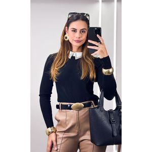 Calça Flare Resinada Geovanna - Chocolate