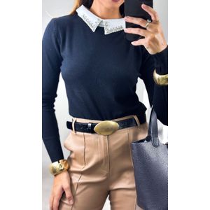 Calça Flare Resinada Geovanna - Chocolate