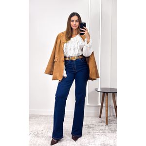 Camisa Crepe com Babados - Branco