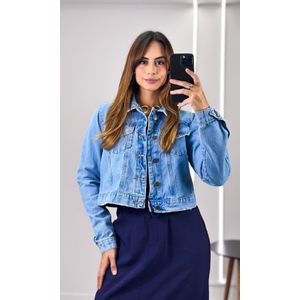 Jaqueta Curta Jeans Rayssa - Azul Claro