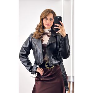 Saia Midi Cetim Savina - Marrom