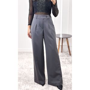 Body Tule Gola Alta Strass - Preto