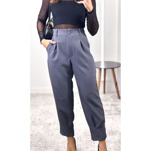 Calça Alfaiataria Cenoura - Cinza
