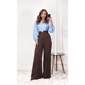 Camisa Guipir Selma - Azul Claro