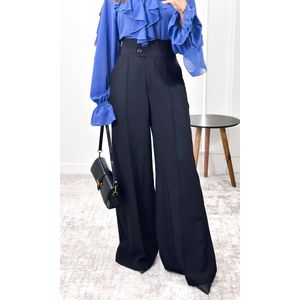 Calça Alfaiataria Cós Largo - Preto