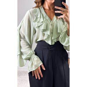 Calça Alfaiataria Cós Largo - Preto