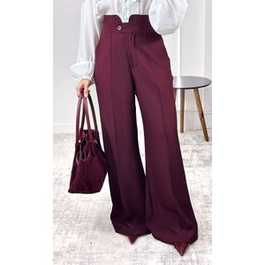 Calça Alfaiataria Cós Largo - Marsala