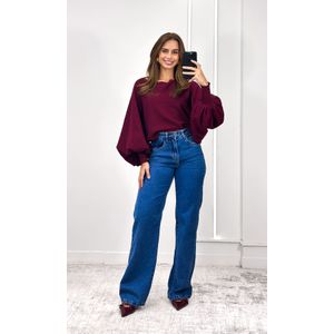 Blusa Ampla Tricô Modal Eloá - Marsala