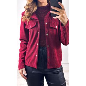 Maxi Casaco Suede Texturizado - Bordô