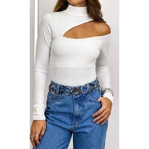 Calça Jeans Wide Leg com Brilho - Azul Claro