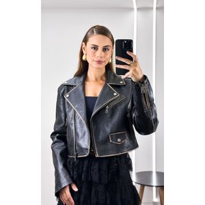 Saia Tule Bordado Em Camadas - Preto