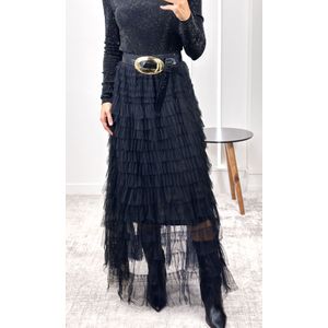 Body Assimétrico com Brilho - Preto