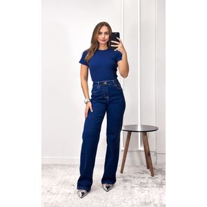 Blusa Canelada - Azul Marinho
