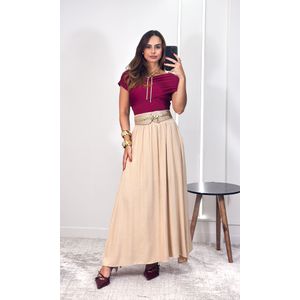 Blusa Ombro a Ombro Transpassada - Bordô