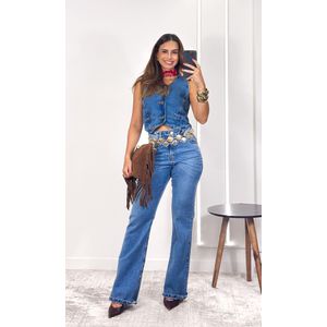 Colete Jeans Astrid - Azul