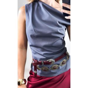 Blusa Ombro a Ombro - Cinza