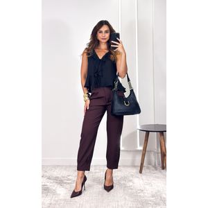 Calça Cenoura Eudora - Marrom