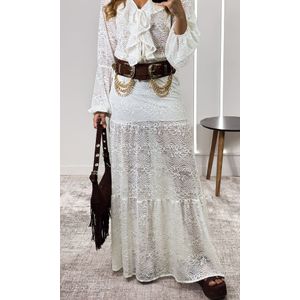 Bata Rendada Hael - Branco