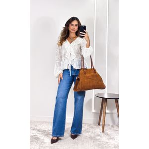 Bata Rendada Hael - Branco
