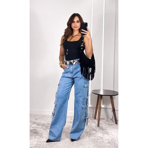 Body Poliamida Decote Quadrado - Preto