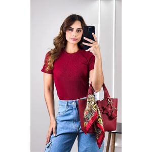 Blusa Canelada - Marsala