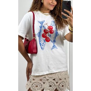 Saia Curta Crochê - Bege