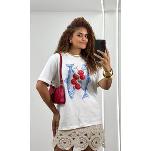 Saia Curta Crochê - Bege