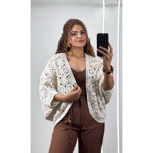 Conjunto Cropped e Calça Cenoura - Marrom