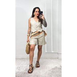 Bermuda Linho - Caqui