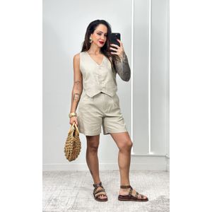 Bermuda Linho - Caqui