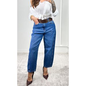 Calça Jeans Balloom Recortes - Azul Nebulizado