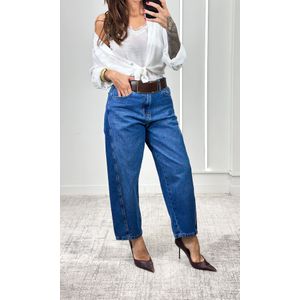 Calça Jeans Balloom Recortes - Azul Nebulizado