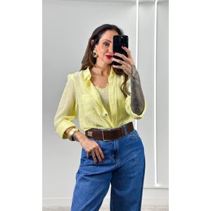 Calça Jeans Balloom Recortes - Azul Nebulizado